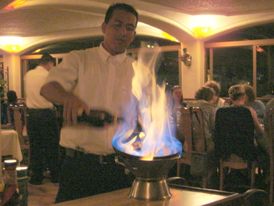 Bananas Flambé.